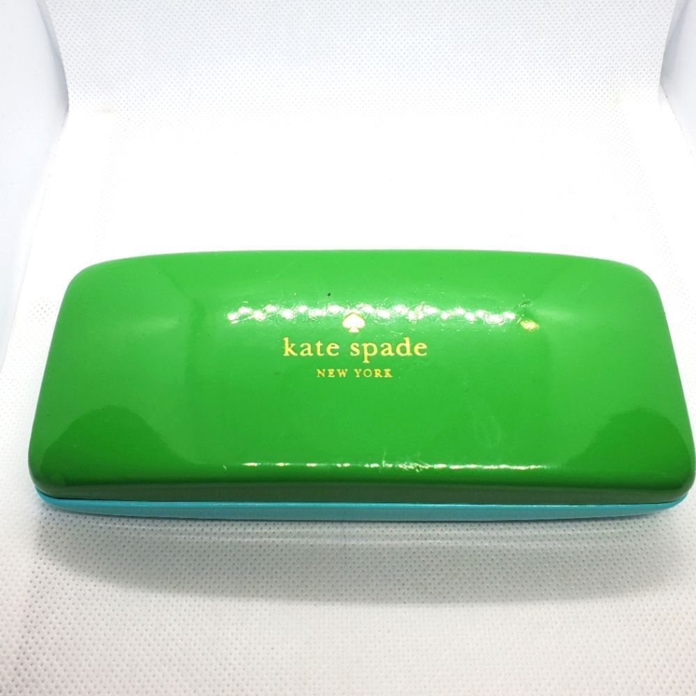 Kate Spade Green & Black Glasses Case